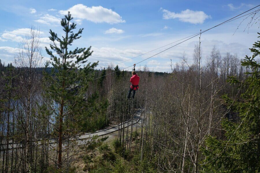 Веревочный городок Рускеала